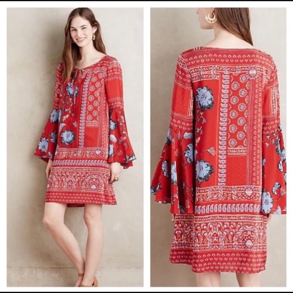 Anthropologie  vanessa Virginia silk dress - Picture 2 of 7